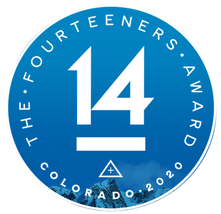 Fourteeners Award Colorado 2020